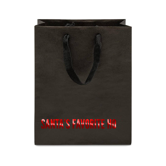 Crimson and Clover Studio - Santa's Favorite Ho Funny Christmas Gift Bag