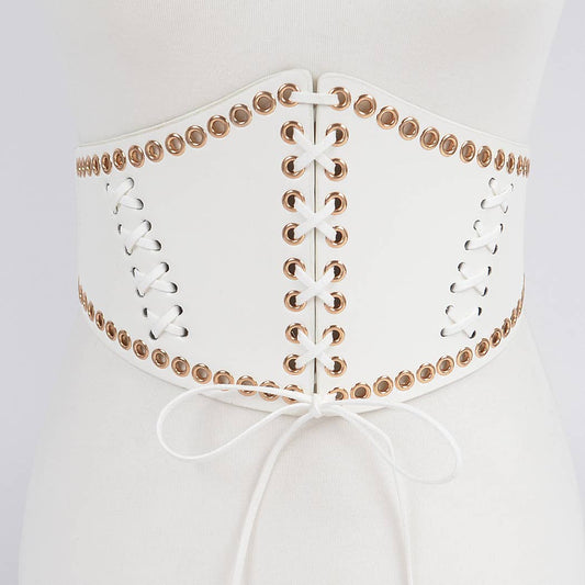 3AM BY H&D ACCESSORIES - Corset stretch belt W/eyelet