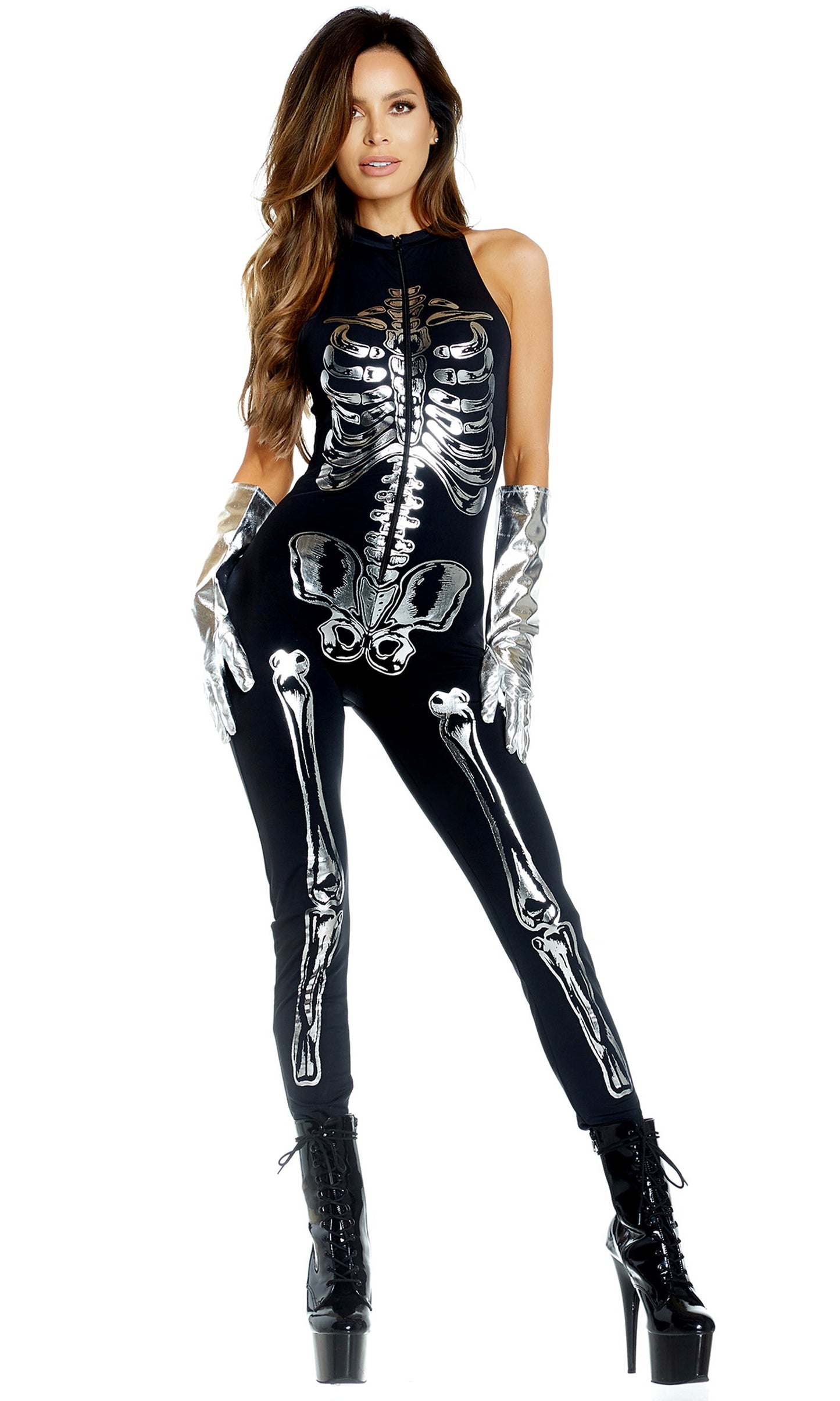 Flashy On The Inside Sexy Skeleton Costume