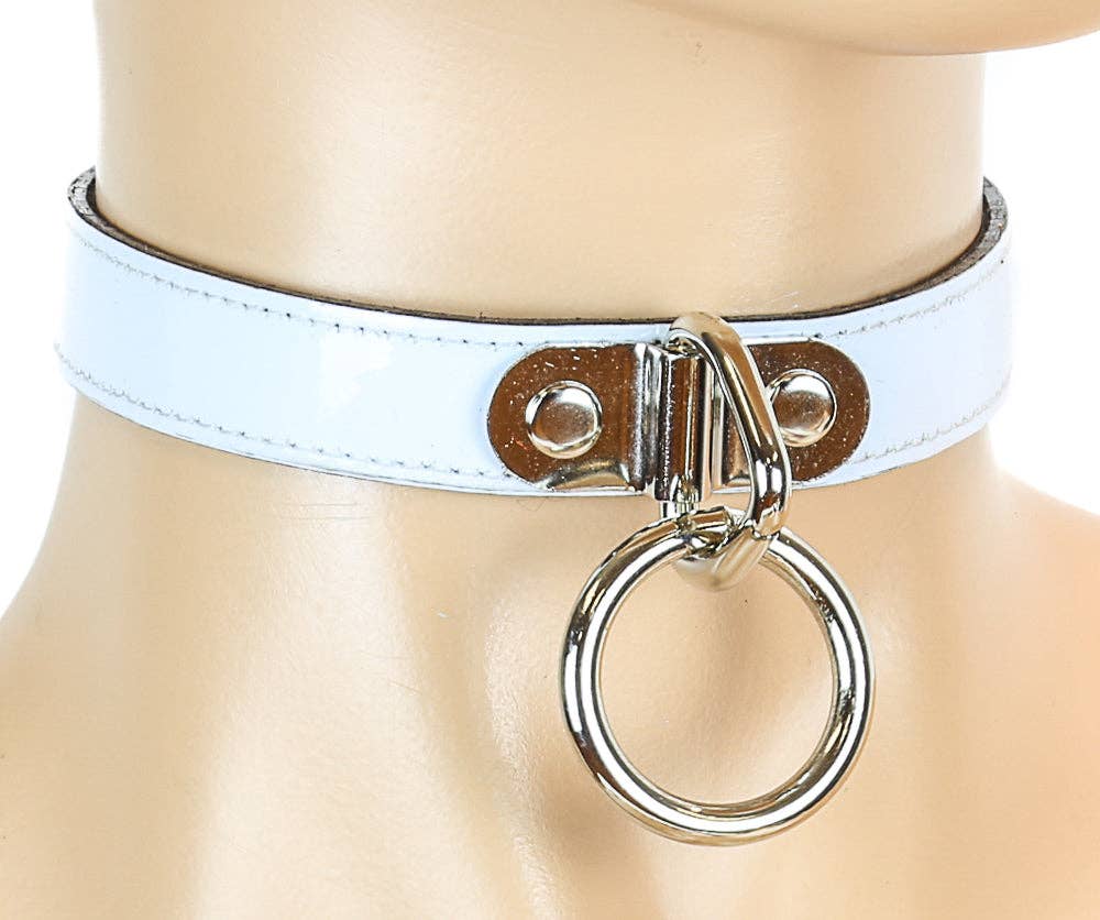 Funk Plus - CK129  PATENT NEON BONDAGE CHOKER