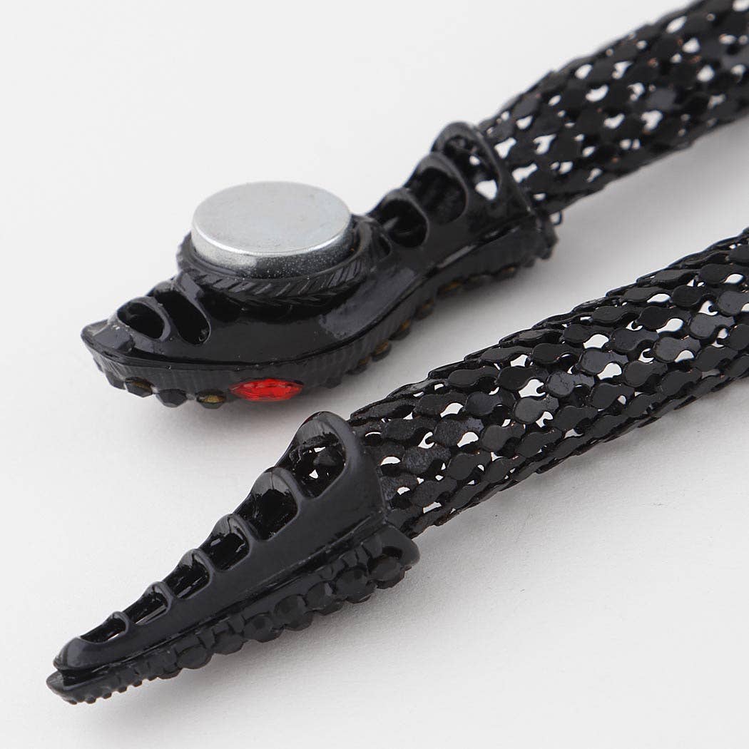 3AM BY H&D ACCESSORIES - Jeweled Snake Coil Necklace