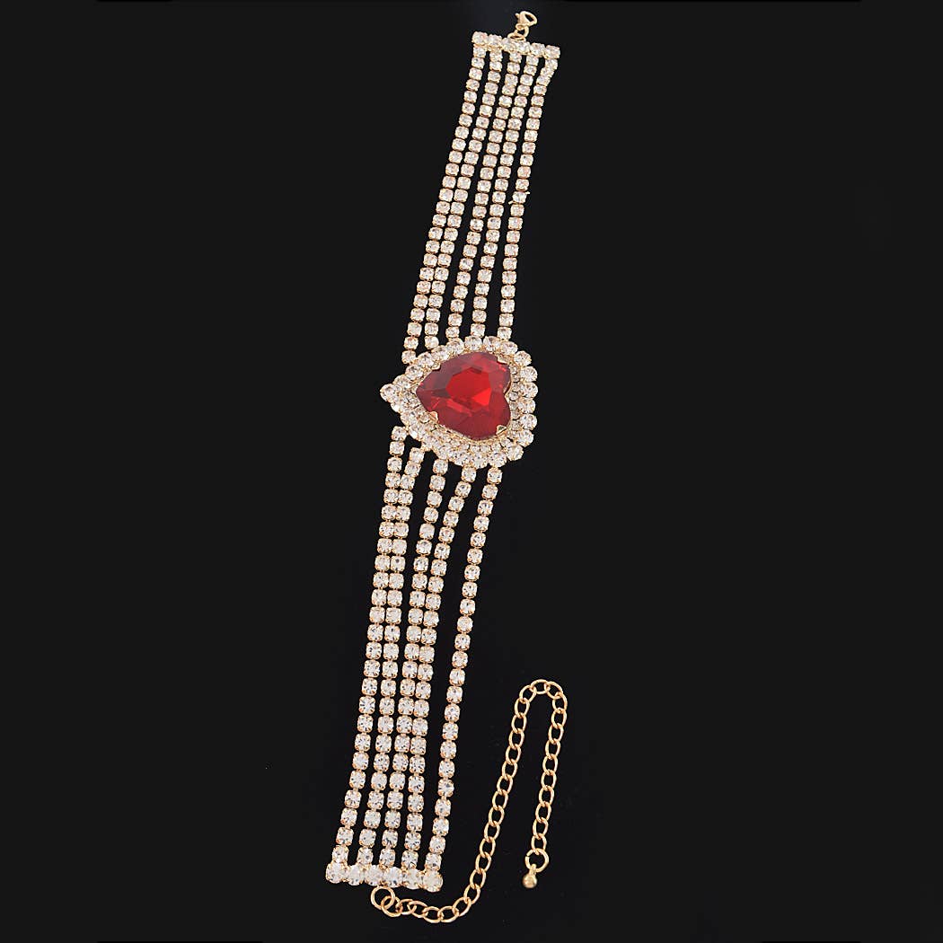 3AM BY H&D ACCESSORIES - Rhinestone Choker Necklace