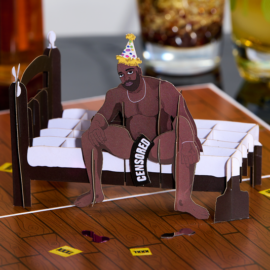 Dirty Pop Cards - Barry Happy Birthday Funny 3D Pop-Up Meme Greeting Card