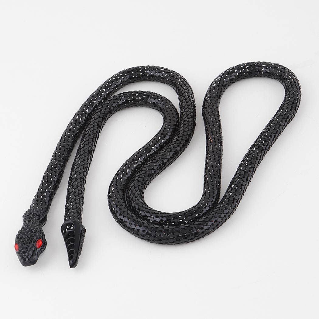 3AM BY H&D ACCESSORIES - Jeweled Snake Coil Necklace
