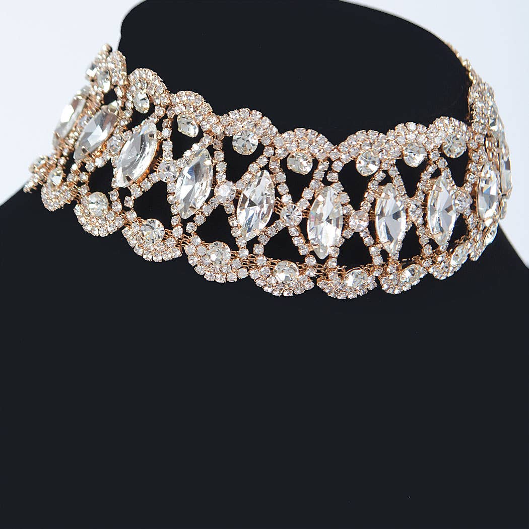 3AM BY H&D ACCESSORIES - Rhinestone Necklace
