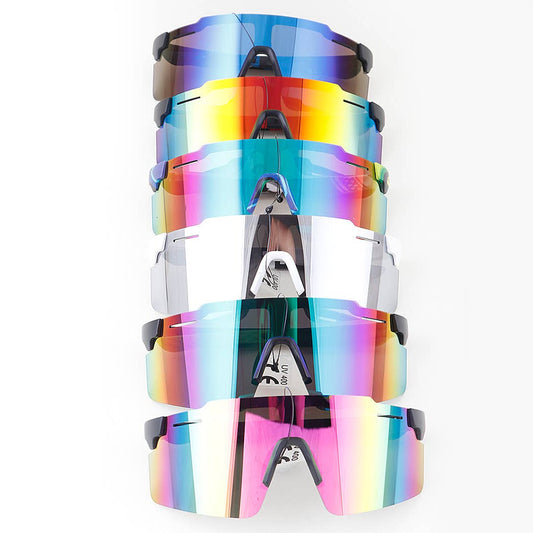3AM BY H&D ACCESSORIES - Multi Polycarbonate Mirror Shield Sunglasses