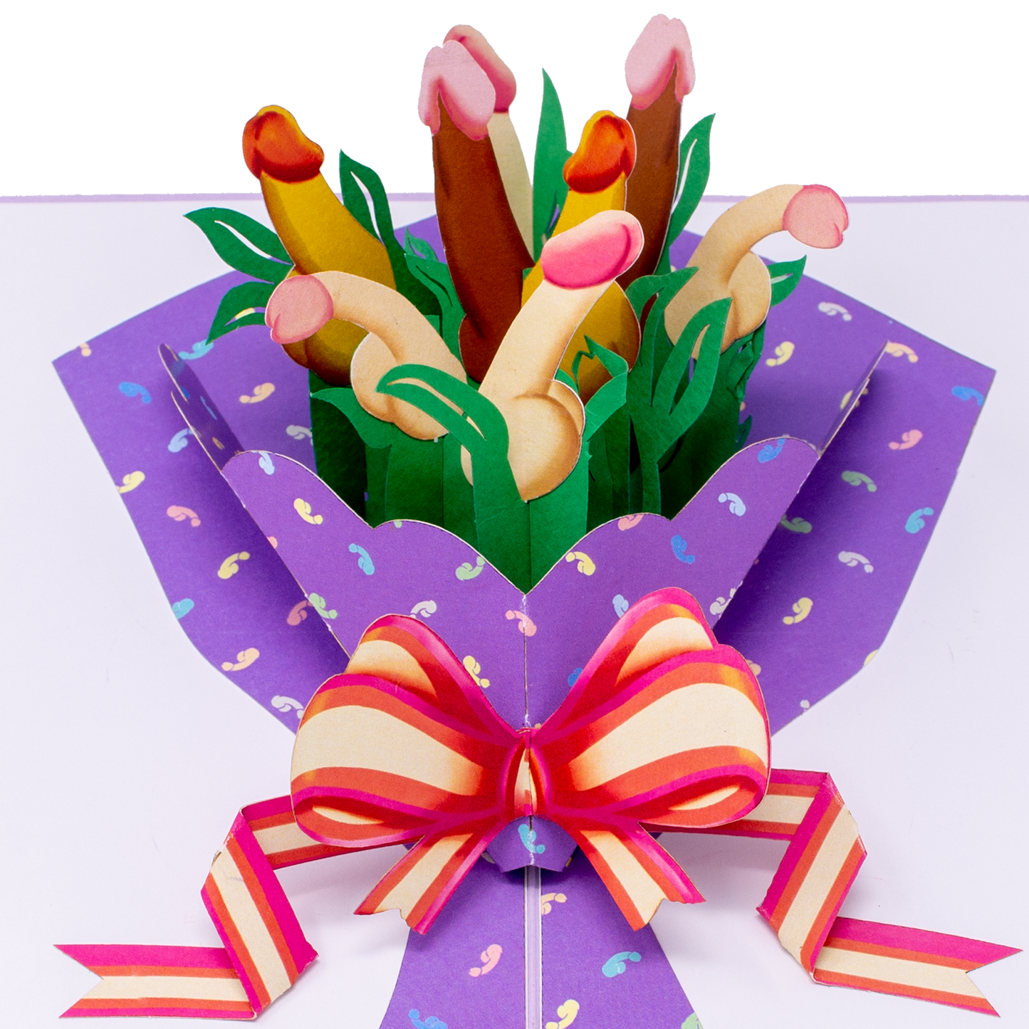 Dirty Pop Cards - Bouquet of Dicks Funny 3D Pop-Up Surprise Greeting Card