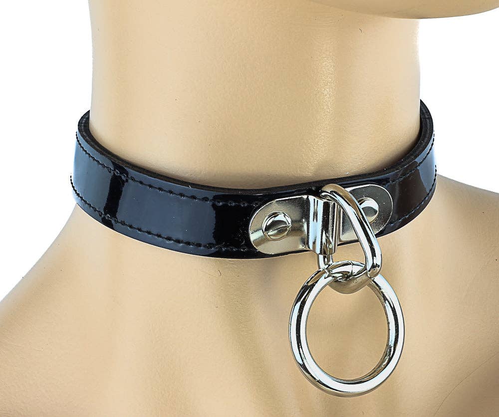 Funk Plus - CK129  PATENT NEON BONDAGE CHOKER