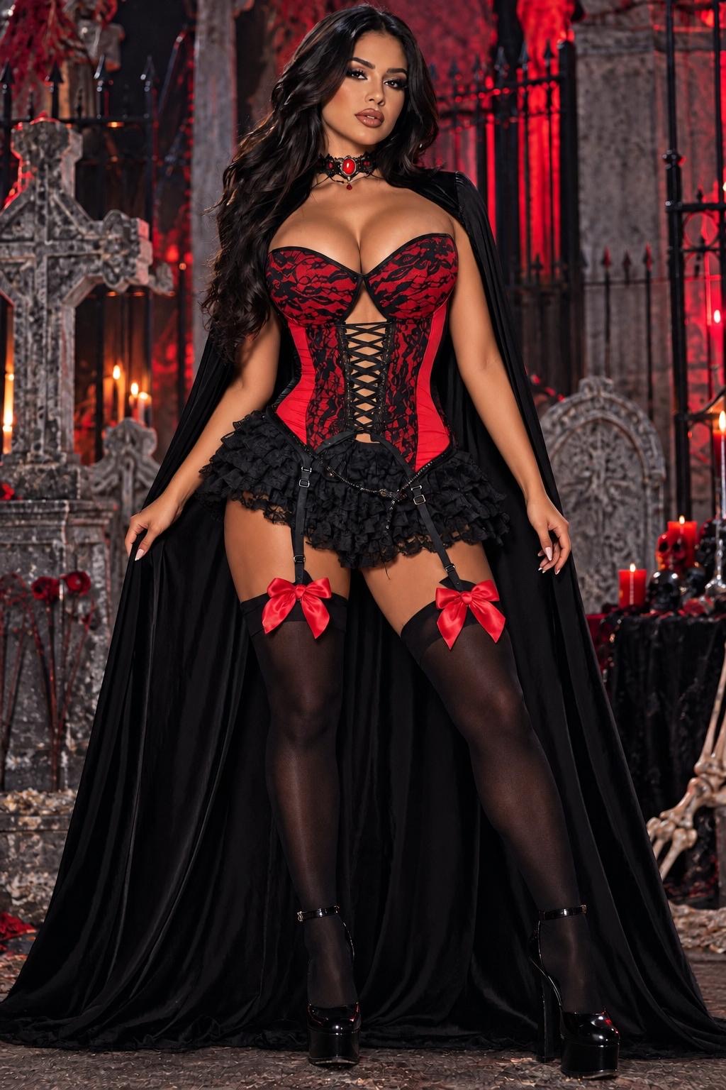 Crimson Temptress Vampire Costume