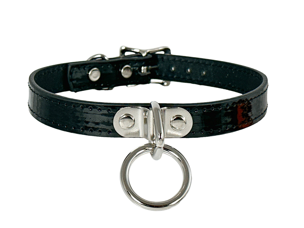 Funk Plus - CK129  PATENT NEON BONDAGE CHOKER