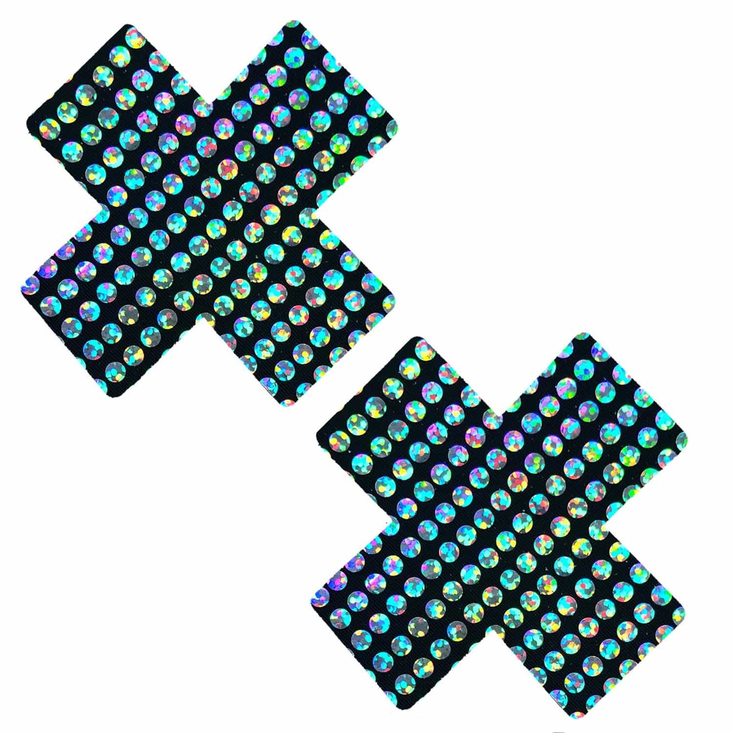Neva Nude - Disco Robot Holographic X Factor Nipple Cover Pasties
