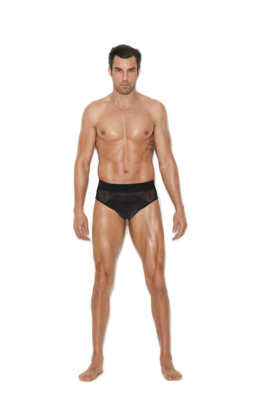 Elegant Moments Men's Mesh And Lycra Jock Strap