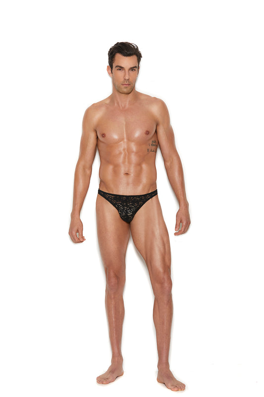 Elegant Moments Men's Lace Thong