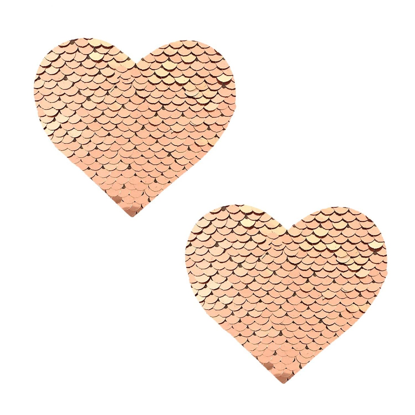 Neva Nude - Champagne Showers Flip Sequin I Heart U Nipple Cover Pasties