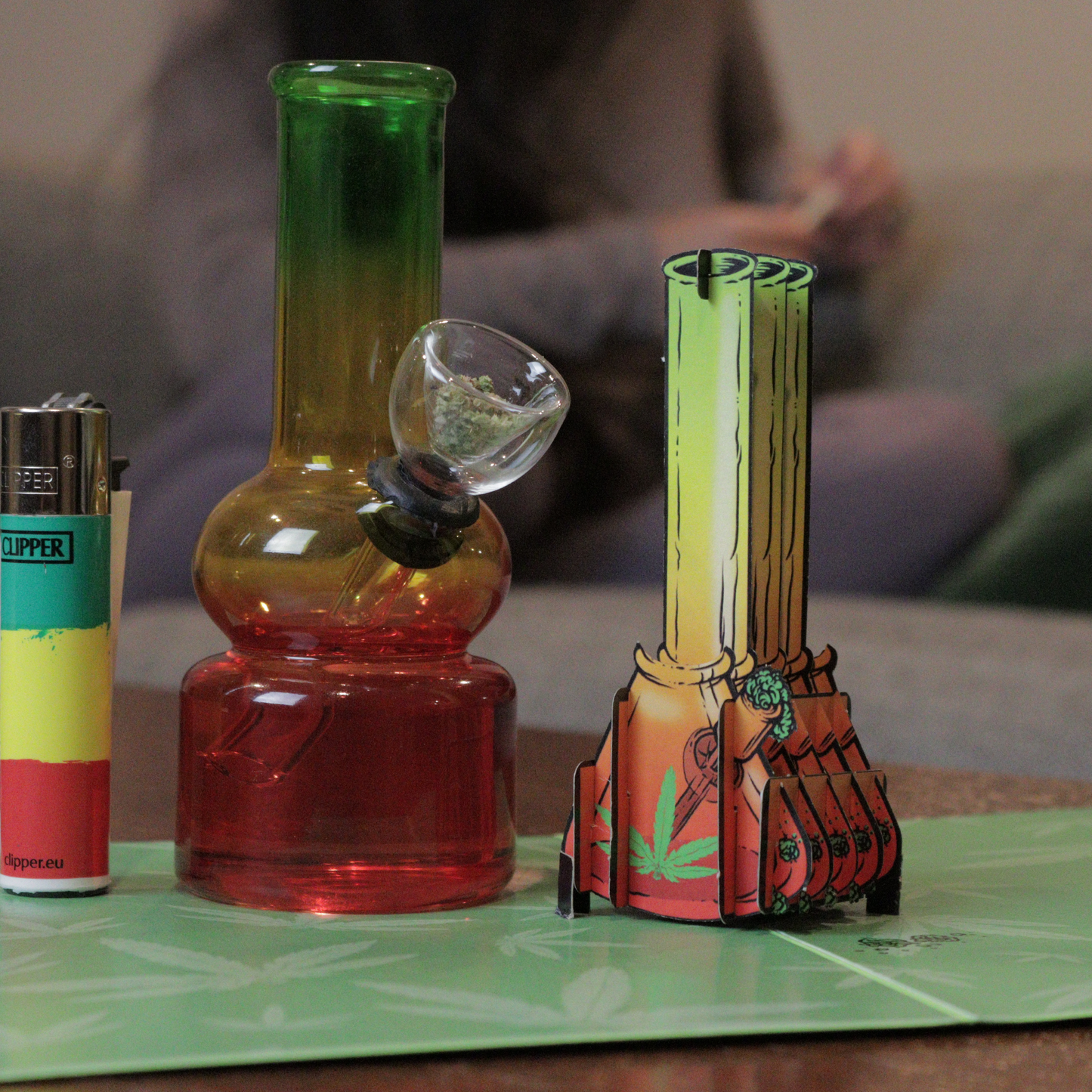 Dirty Pop Cards - Rasta Bong Funny 3D Pop-Up Marijuana Stoner Card
