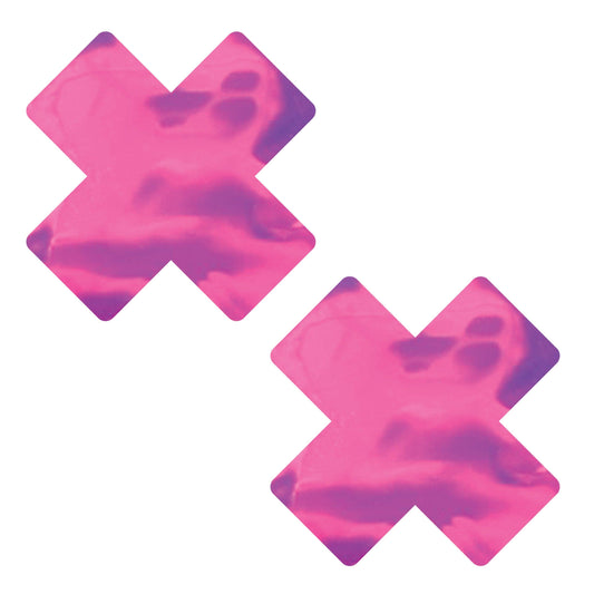 Neon Pink Glow Stix X Factor Glow in the Dark Nipple Cover Pasties