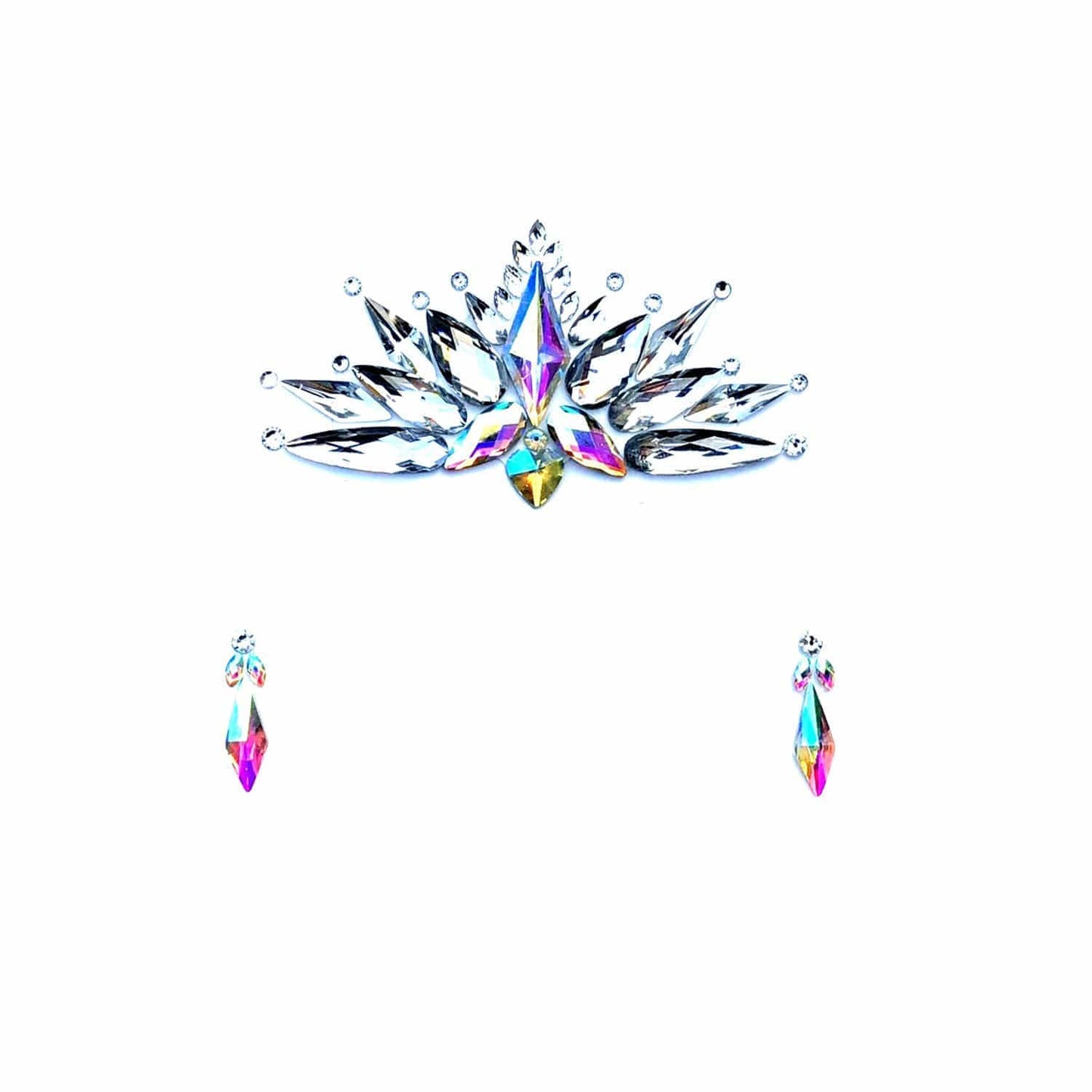 Neva Nude - Selene Iridescent Crystal Face Jewels