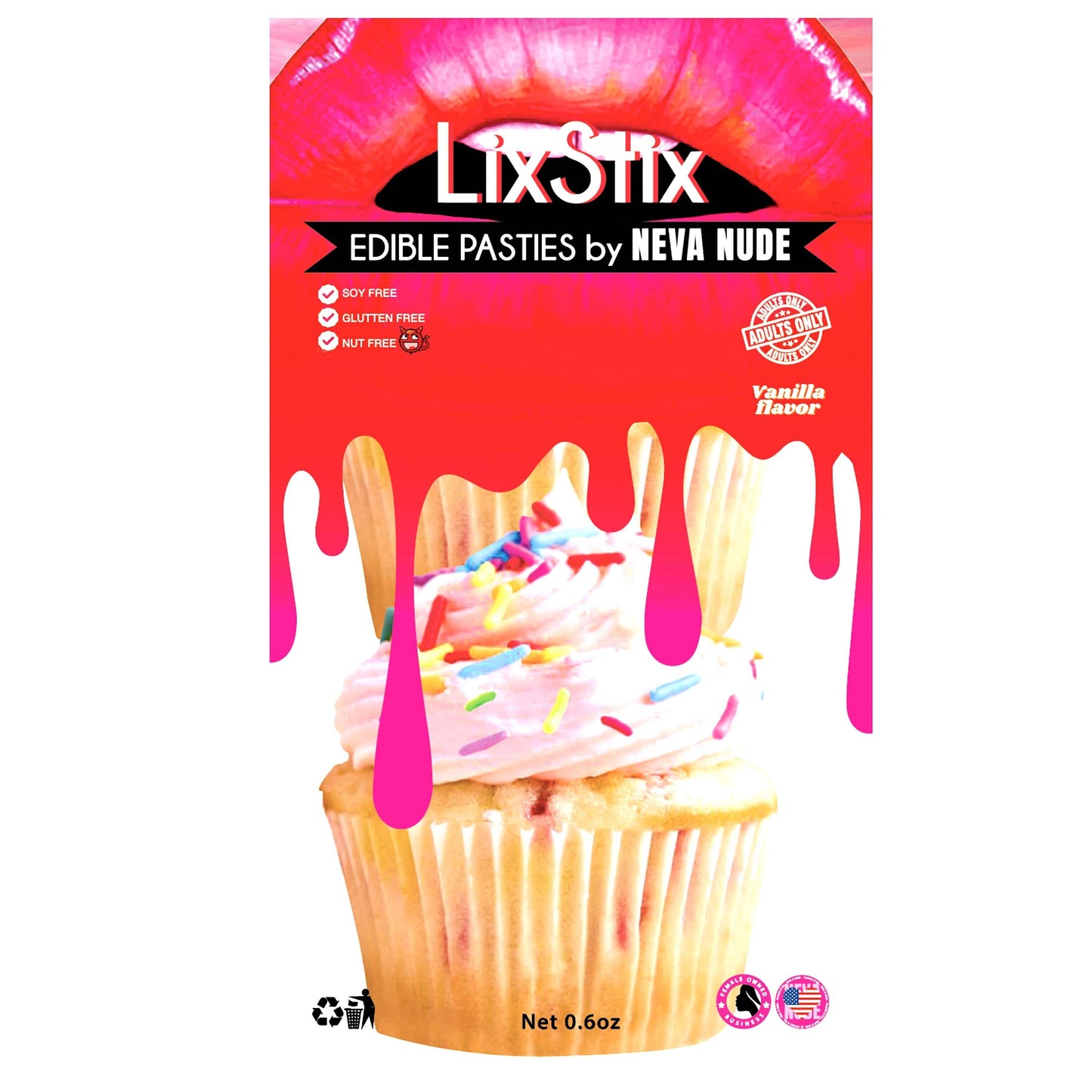 Vanilla Cupcake Warz Edible Nipple Cover Pasties