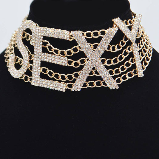 3AM BY H&D ACCESSORIES - Chain Linked Sexy Choker Necklace