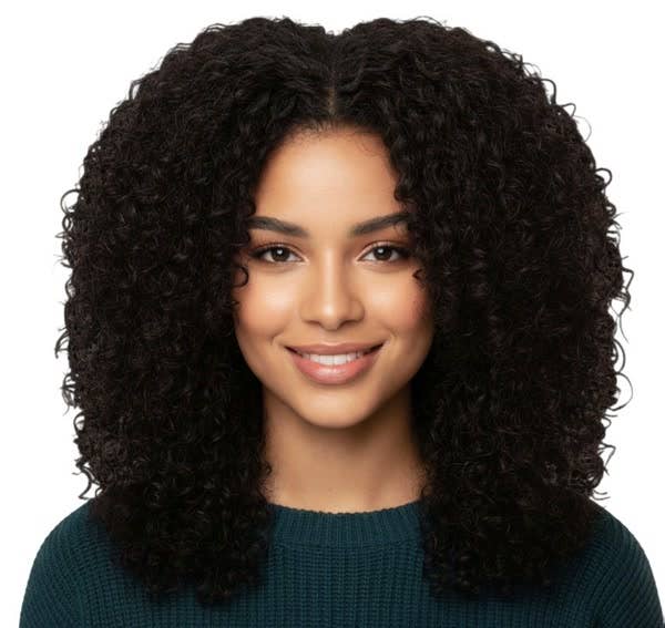 Black Long Curly Wig