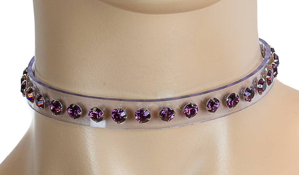 RHINESTONE CLEAR  CHOKER