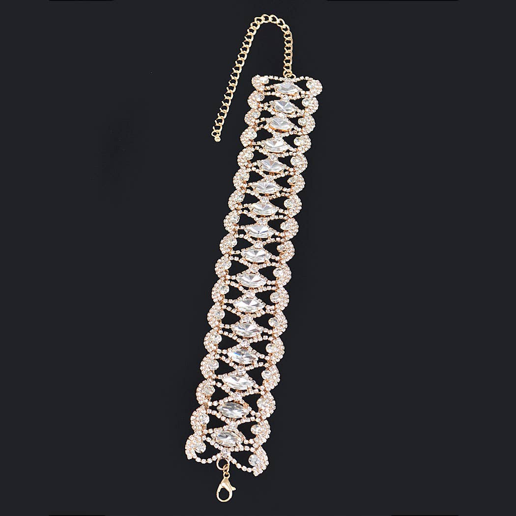 3AM BY H&D ACCESSORIES - Rhinestone Necklace
