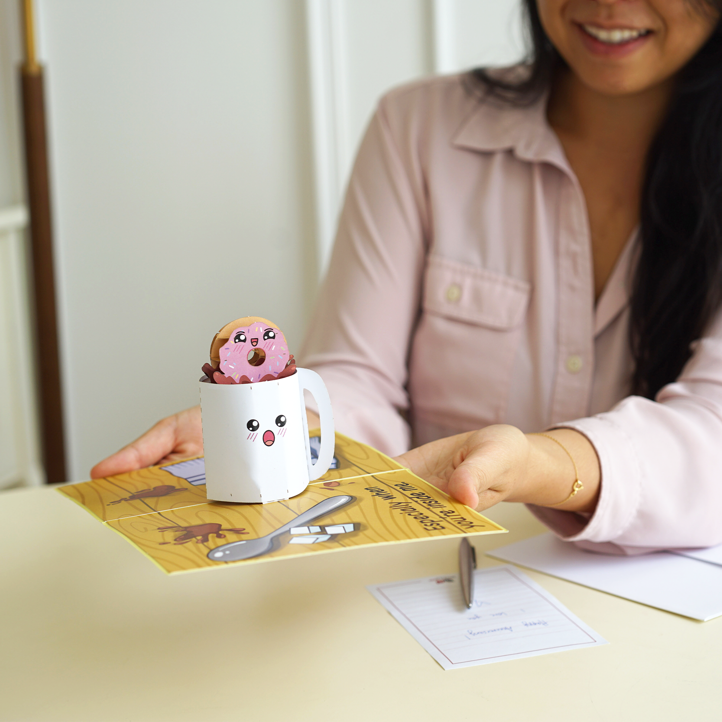 Dirty Pop Cards - Coffee & Donuts Funny 3D Pop-Up Naughty Love Card