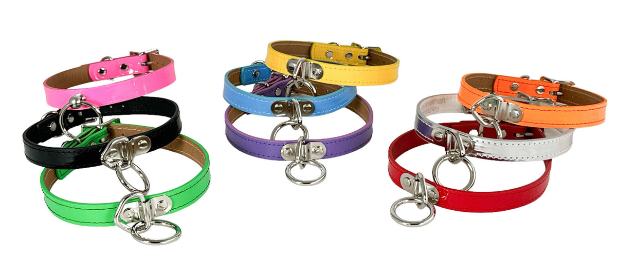 Funk Plus - CK129  PATENT NEON BONDAGE CHOKER