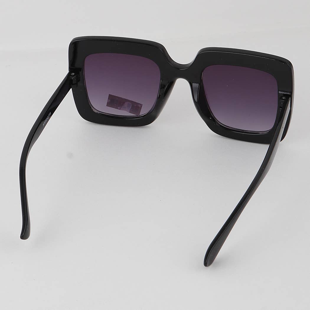 3AM BY H&D ACCESSORIES - KIDS Blinged Out Thick Framed Square Sunglasses
