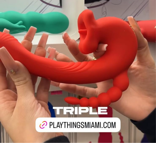 Triple Pleasure Medusa’s Mouth with Beads