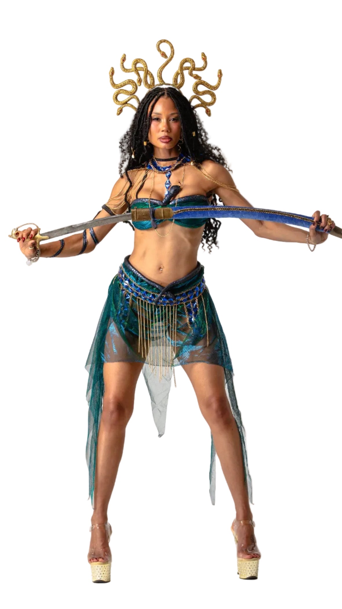 Styled Emerald Medusa Costume