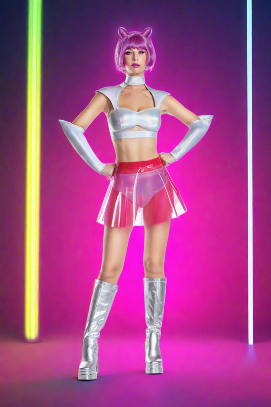 Alien Silver Futuristic Womenâ€™s Costume â€“ Sci-Fi Space Outfit