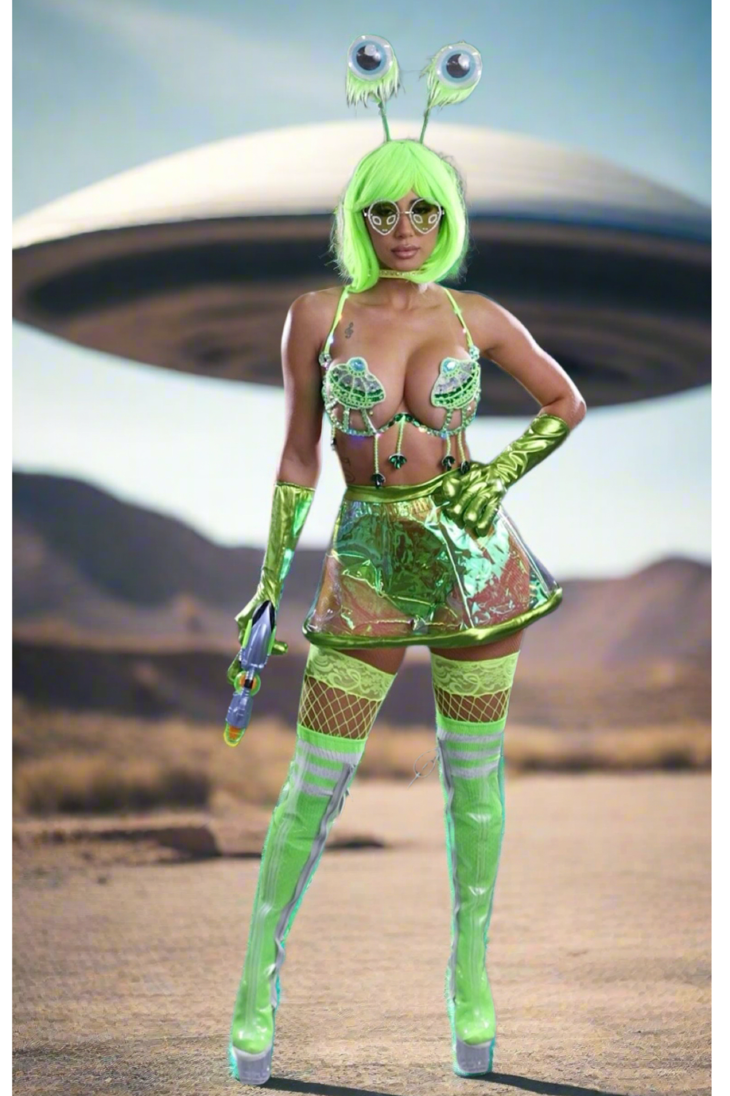 Cosmic Alien Girl Styled For you
