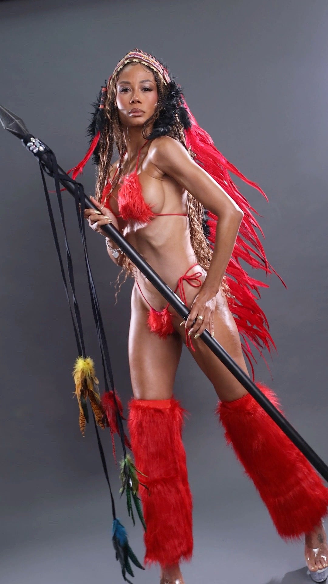 Exclusive Red Warrior Costume