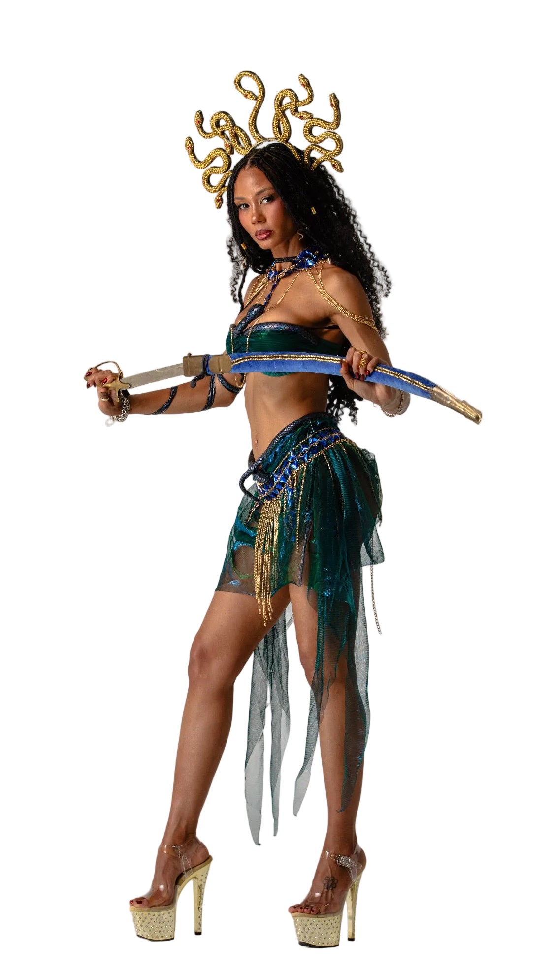 Styled Emerald Medusa Costume
