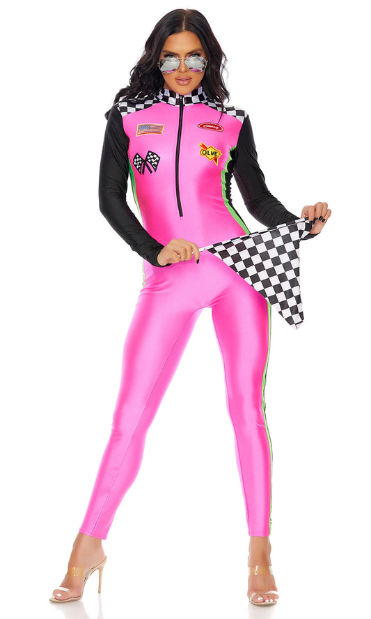 Hot Pink Racer Costume 