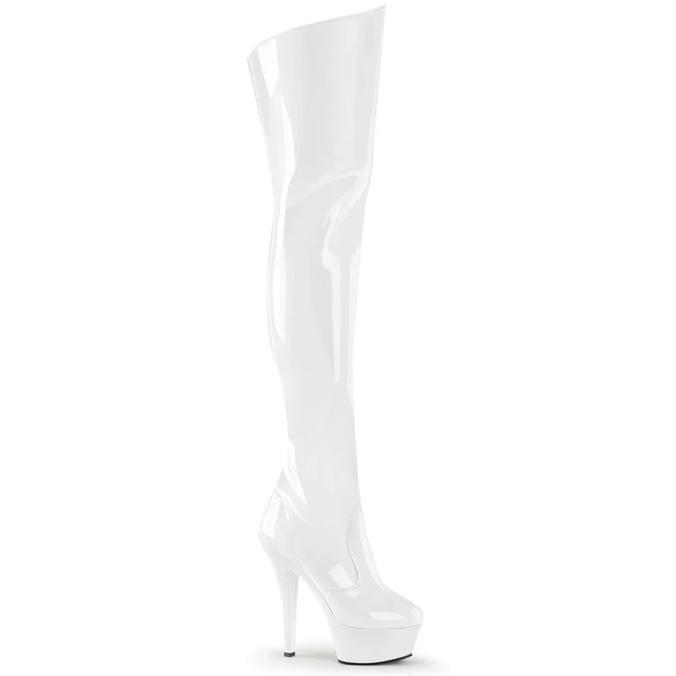 6" Heel Thigh High Boots
