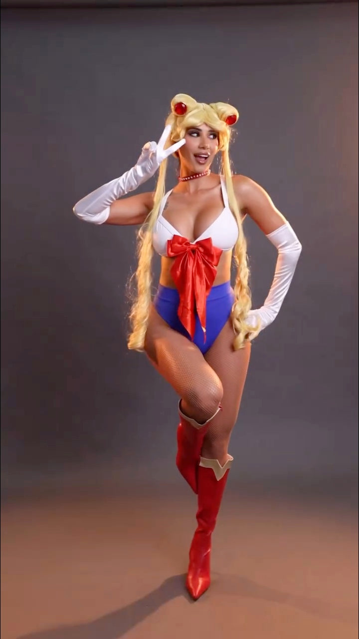 Exclusive Cosmic  Sailor  includes wig