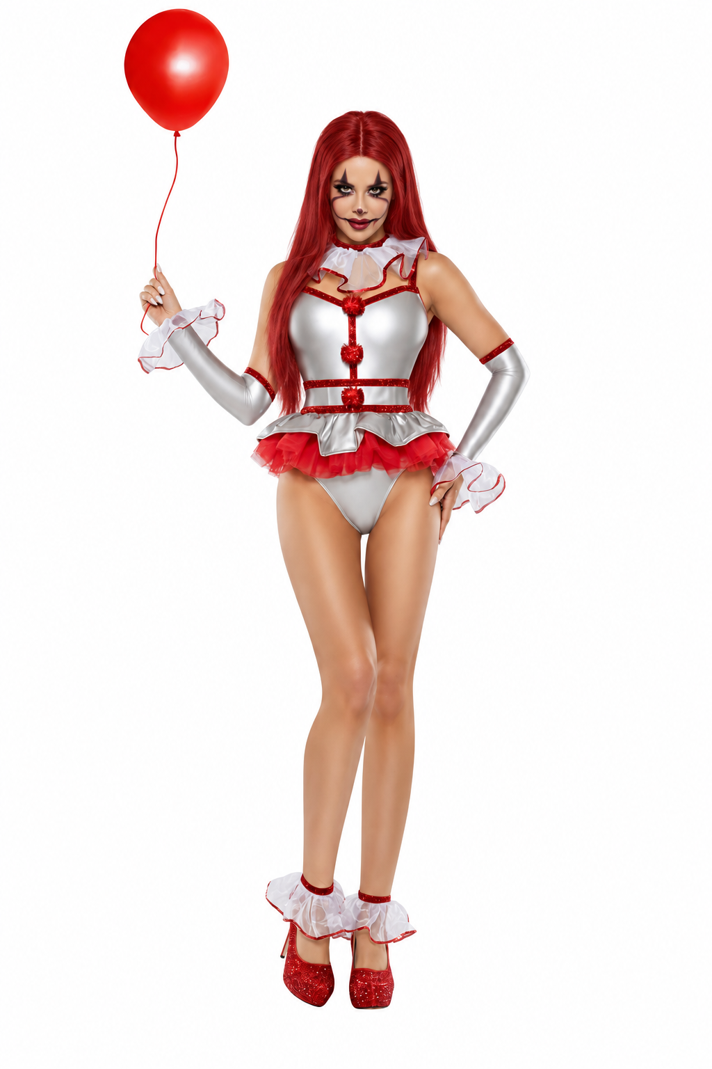 Creepy clown costume