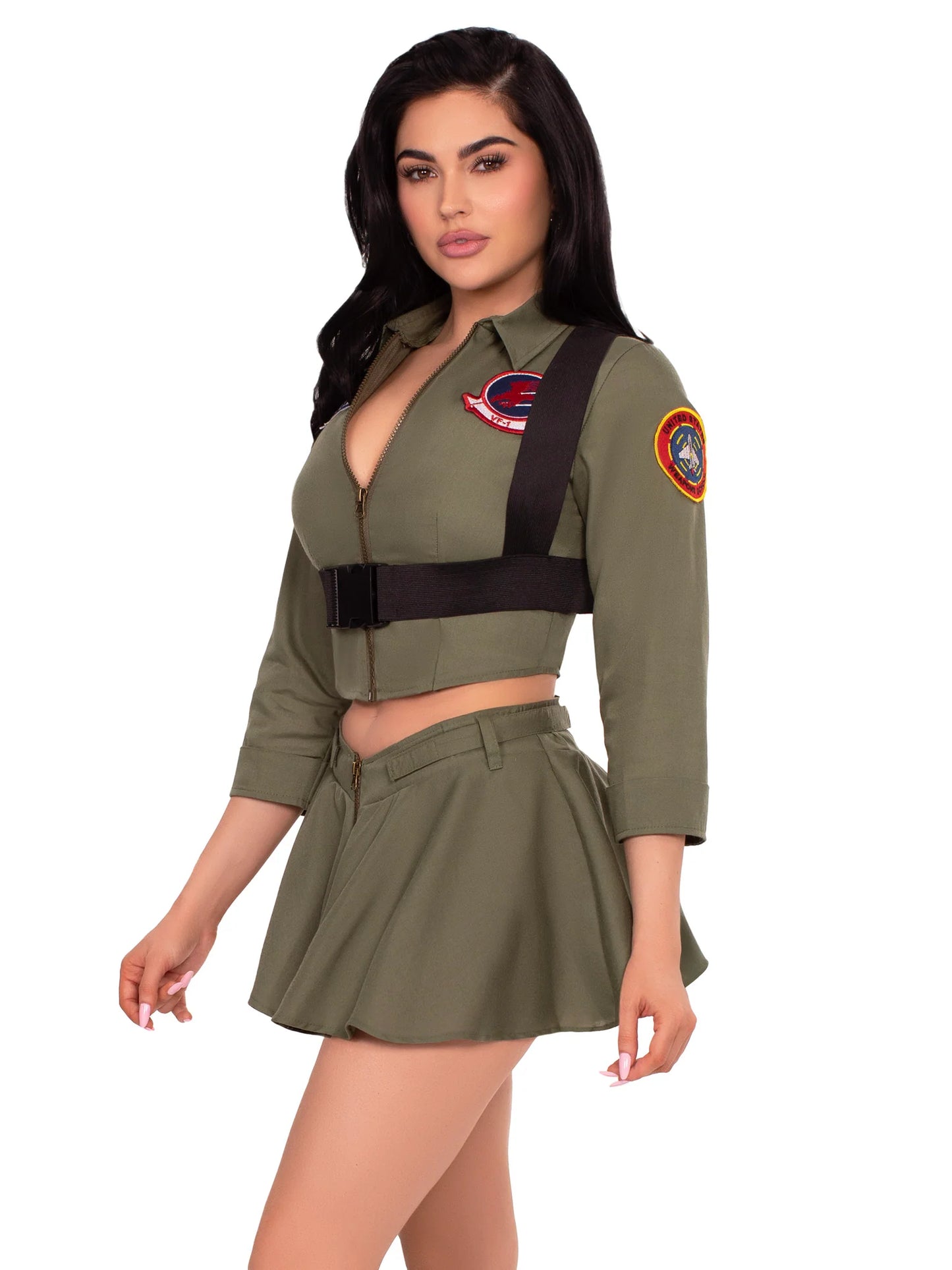 Top Gun Pilot Suit Costume for women