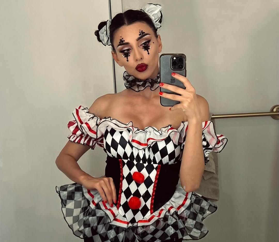 Cute Harlequin Clown