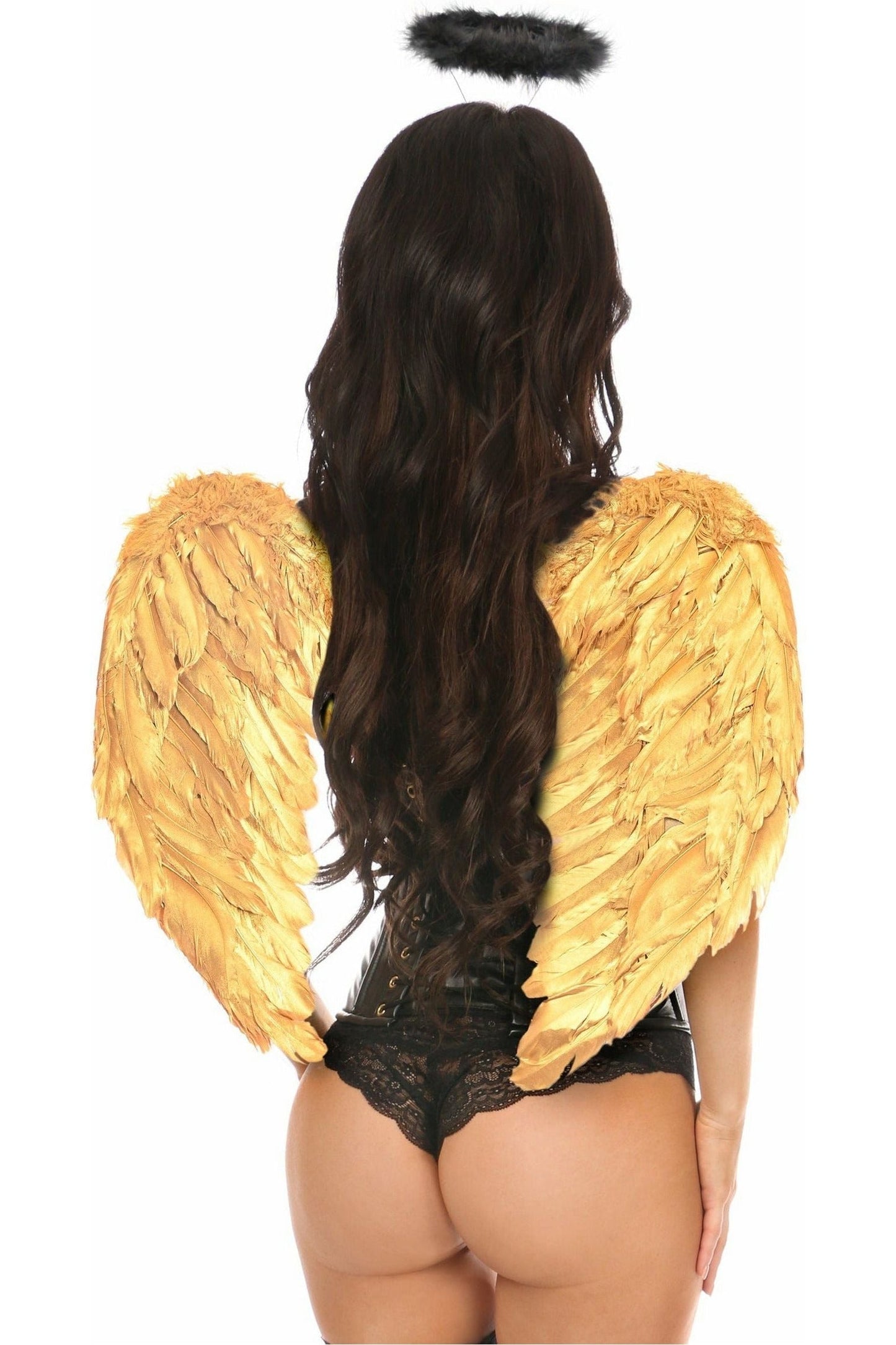 Lavish 3 PC Gothic Angel Corset Costume