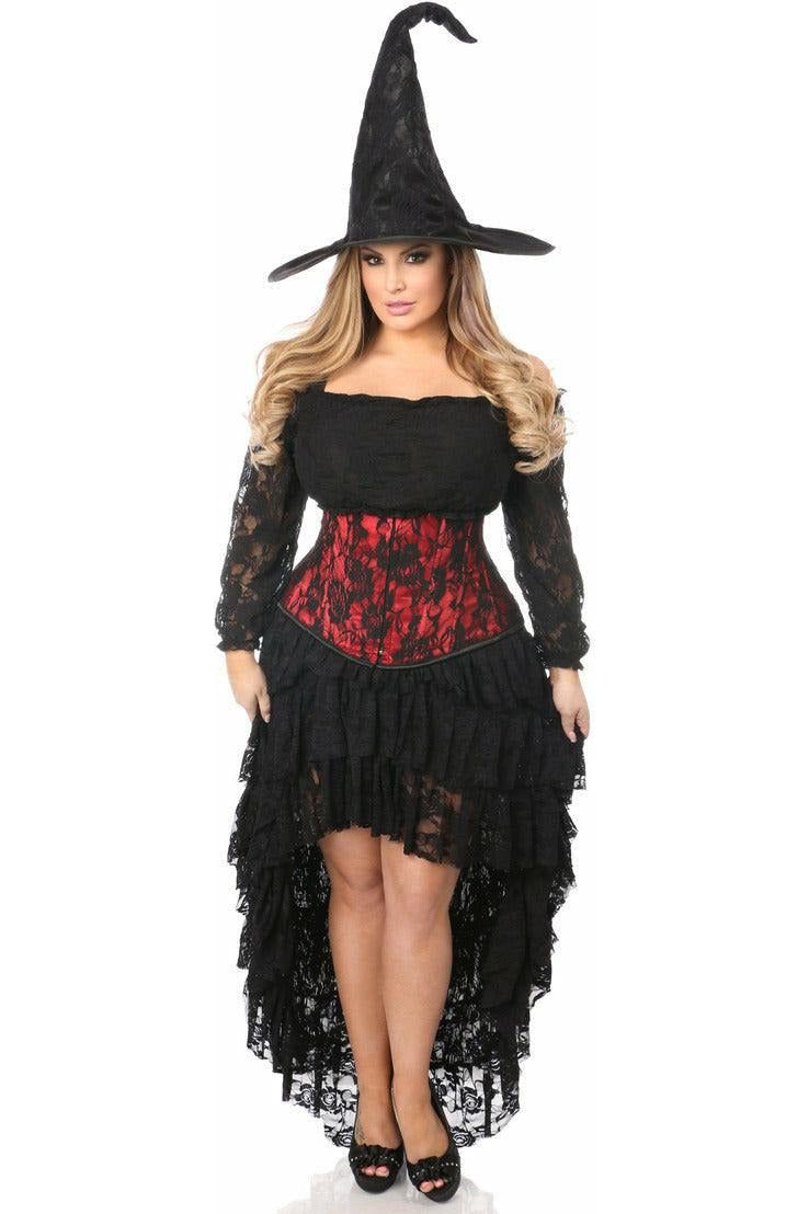 Lavish 4 PC Lace Witch Corset Costume - Daisy Corsets