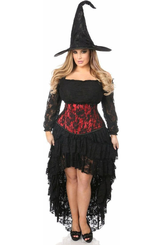 Lavish 4 PC Lace Witch Corset Costume - Daisy Corsets