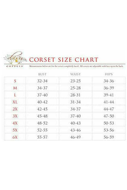 Top Drawer Red Plaid Faux Leather Double Steel Boned Curvy Cut Waist Cincher Corset