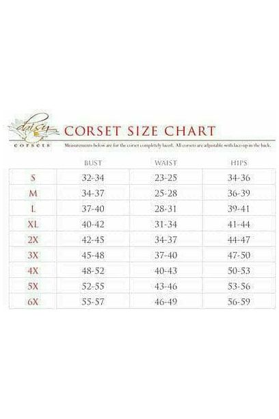 Top Drawer Black Satin Steel Boned Uniforming Corset w/Straps - Daisy Corsets