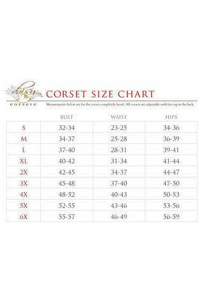 Top Drawer Pink Burlesque Underwire Curvy Cut Waist Cincher Corset - Daisy Corsets
