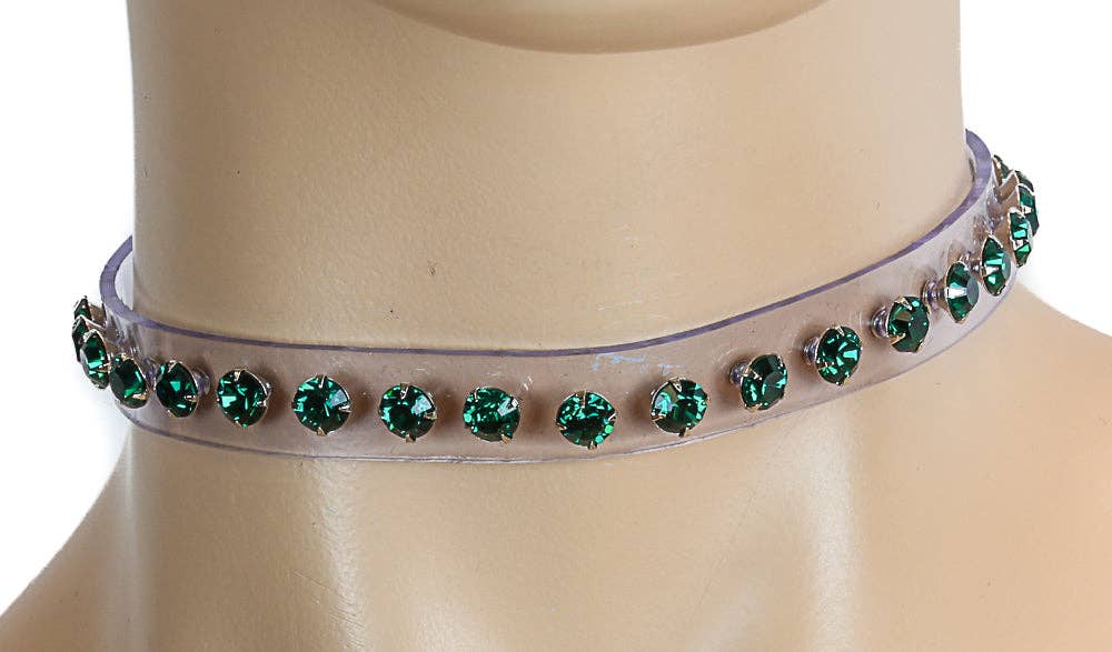 RHINESTONE CLEAR  CHOKER