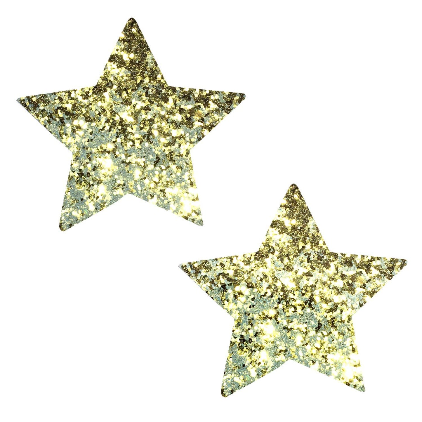 Neva Nude - Super Sparkle Gold Glitter Starry Nights Nipple Cover Pasties