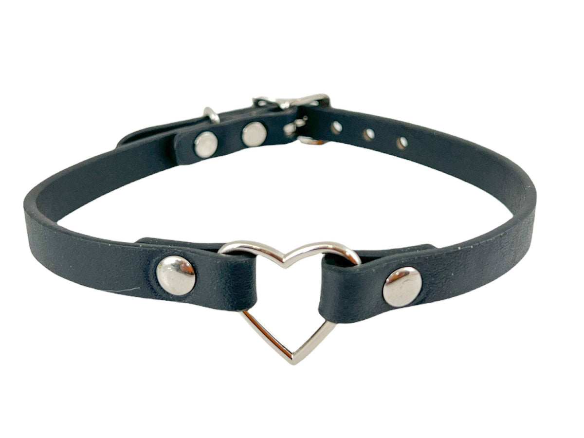 Funk Plus - FC224M SMALL HEAR SKINNY VEGAN CHOKER